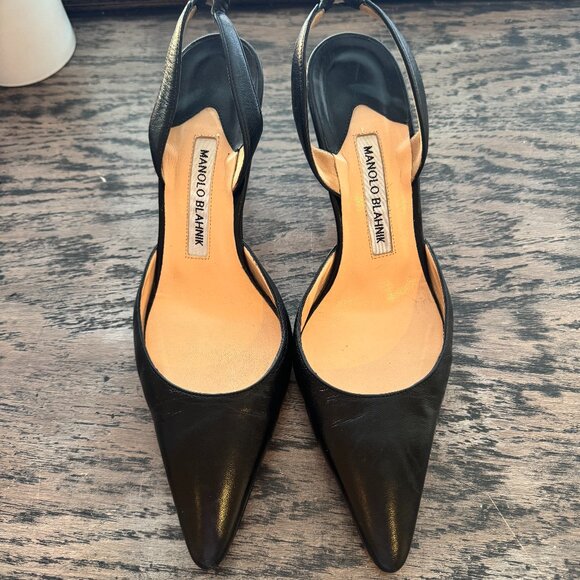 Manolo Blahnik Sling Back Pump - Picture 1 of 4
